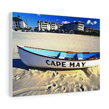 Load image into Gallery viewer, Watercolor Painting Wall Art Print Lifeboat Beach Cape May NJ
