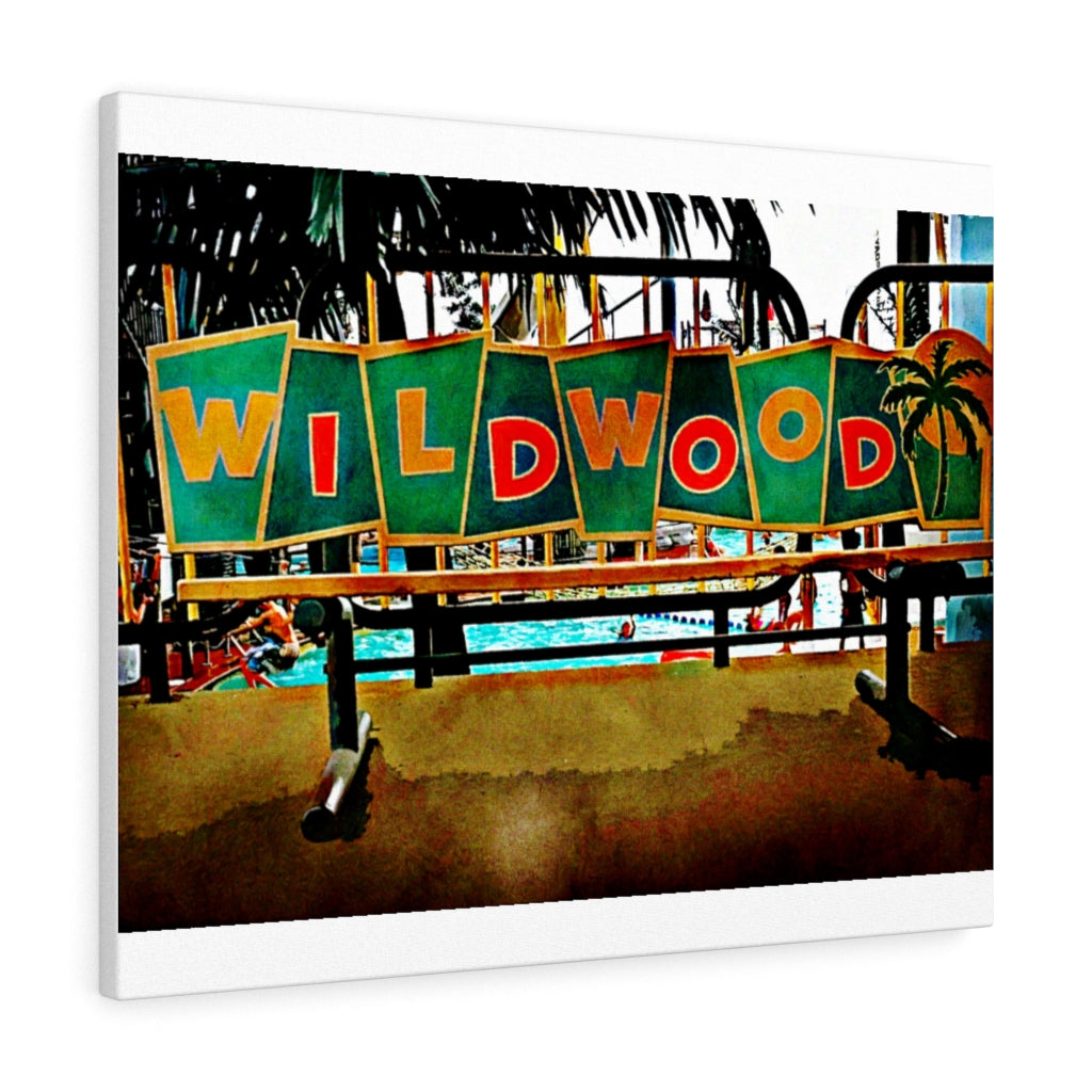 Wildwood Jersey shore Morey's Piers amusement park bench