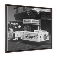 Load image into Gallery viewer, Black and White Photography Wall Art Print Wildwood NJ Tramcar
