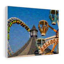Load image into Gallery viewer, Gouache Digital Art painting Wall Art Print Wildwood Jersey Shore Ferris wheel
