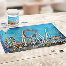 Load image into Gallery viewer, Wildwood Moreys Piers Amusement Park Jigsaw Puzzle Game
