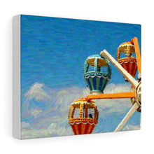 Load image into Gallery viewer, Gouache Digital Art painting Wall Art Print Wildwood Moreys Piers Beach Sky
