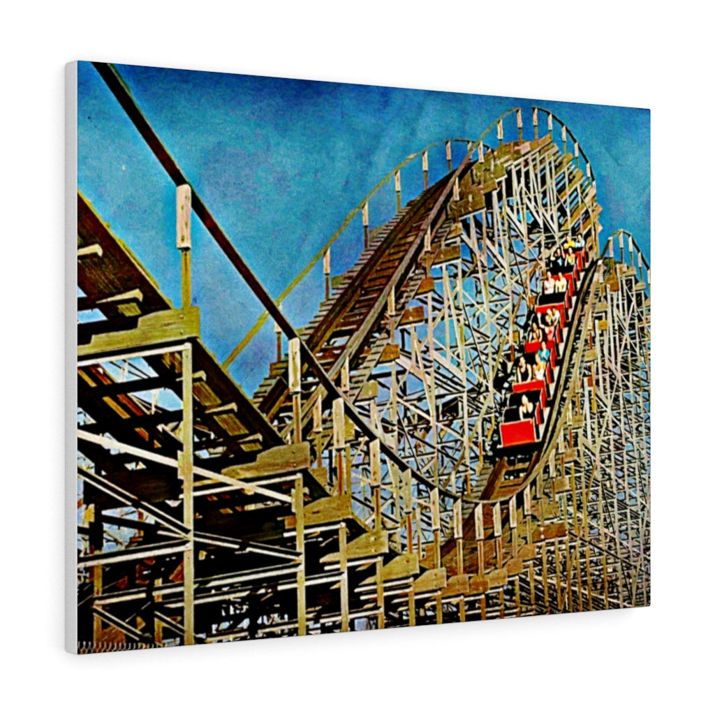 Wildwood Jersey Roller Coaster Oil Painting Wall Art Print