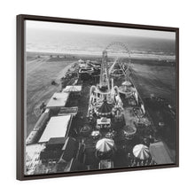 Load image into Gallery viewer, Black and White Photography Wall Art Print Wildwood NJ Skyline
