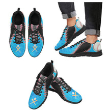 Load image into Gallery viewer, Miami Sneakers Black &amp; Blue
