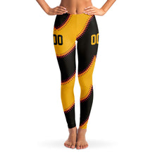 Load image into Gallery viewer, Pittsburgh Personalized Leggings Black &amp; Gold

