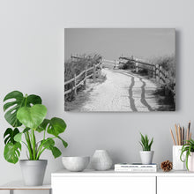 Load image into Gallery viewer, Black and White Photography Wall Art Print Beach Path Cape May
