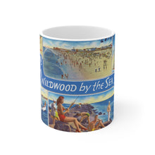 Load image into Gallery viewer, Vintage Wildwood by the Sea Postcard Mug 11oz
