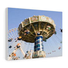 Load image into Gallery viewer, Canvas Print Jersey Shore Theme Park Large Swings
