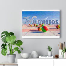 Load image into Gallery viewer, Gouache Digital Art painting Wildwood NJ Crest Sign Wall Art Print
