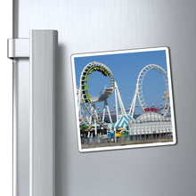 Load image into Gallery viewer, Wildwood NJ Refrigerator Magnet Morey&#39;s Pier roller coaster Souvenir
