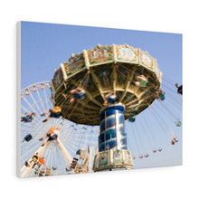 Load image into Gallery viewer, Canvas Print Jersey Shore Theme Park Large Swings
