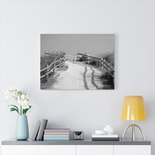 Load image into Gallery viewer, Black and White Photography Wall Art Print Beach Path Cape May
