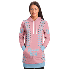 Load image into Gallery viewer, Personalized Long Hoodie Light Pink &amp; Blue
