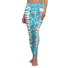 Load image into Gallery viewer, Blue Water Wildwood Sign Women&#39;s Cut &amp; Sew Casual Leggings
