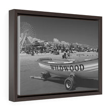 Load image into Gallery viewer, Black and White Photography Wall Art Print Wildwood New Jersey shore beach
