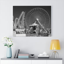 Load image into Gallery viewer, Wildwood New Jersey Amusement Park  Black and White Photography Wall Art Print
