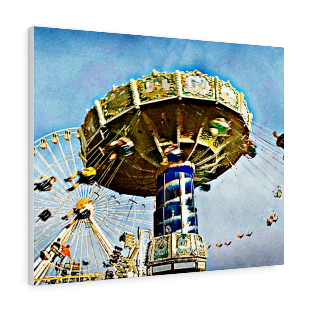 Wildwood New Jersey Amusement Park Oil Painting Wall Art Print