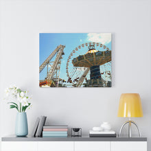 Load image into Gallery viewer, Watercolor Painting Wall Art Print Wildwood Jersey Shore Ferris wheel
