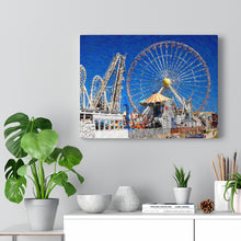 Load image into Gallery viewer, Gouache Digital Art painting Wildwood Jersey shore Morey&#39;s Piers Wall Art Print
