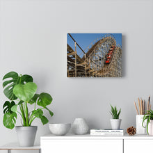 Load image into Gallery viewer, Roller Coaster Cartoon Art Wall Decor Art WIldwood Painting Carnival Decor
