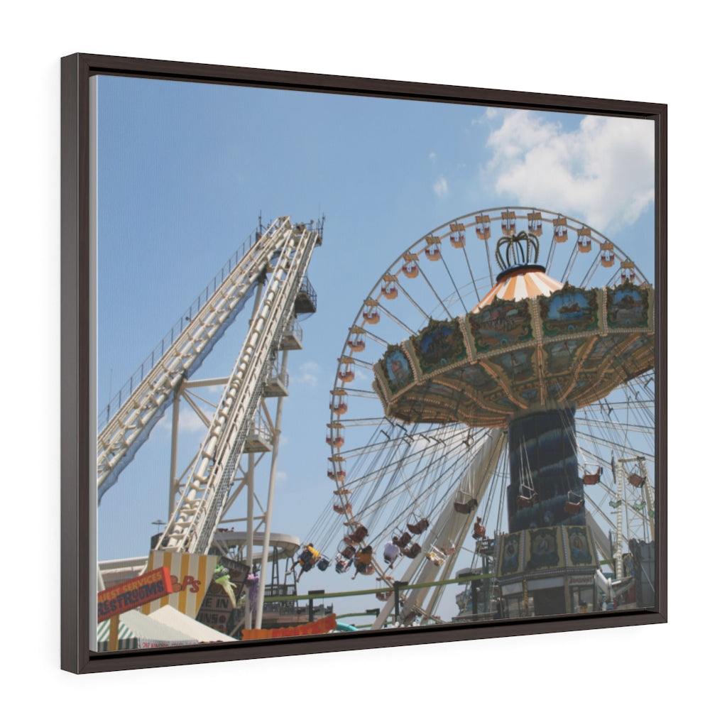 Canvas PrintWildwood Theme Park Large Swings