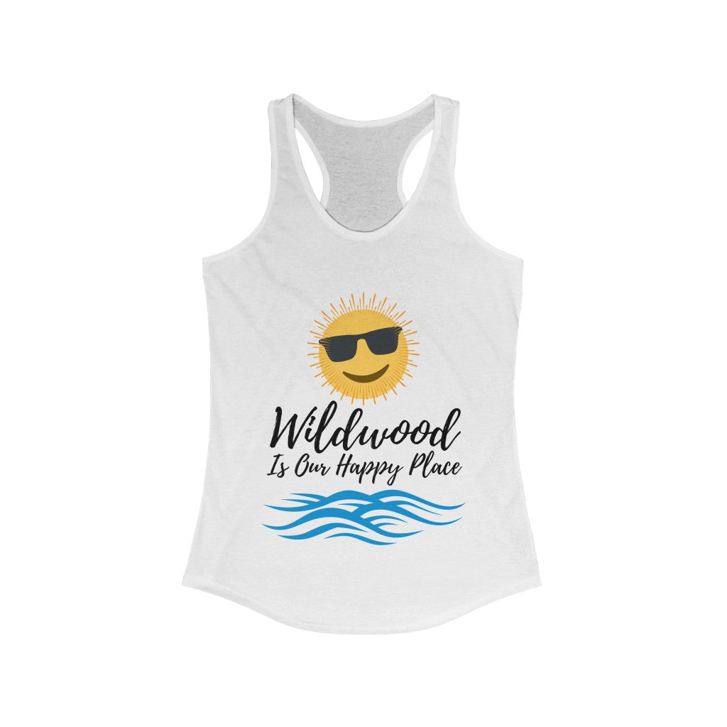 Wildwood Is Our Happy Place Women's Ideal Racerback Tank