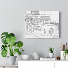 Load image into Gallery viewer, Art Sketch Wall Art Print North Wildwood Boardwalk NJ Tramcar
