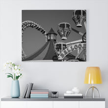 Load image into Gallery viewer, Black and White Photography Wall Art Print Wildwood Jersey Shore Ferris wheel
