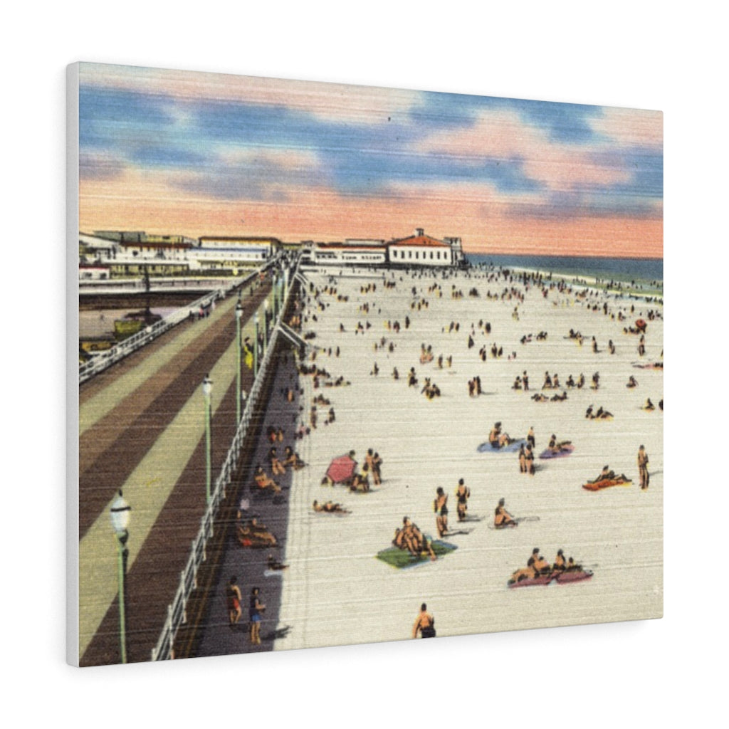 Sunny Day WIldwood Beach Postcard Home Decor Wall Art Print Canvas
