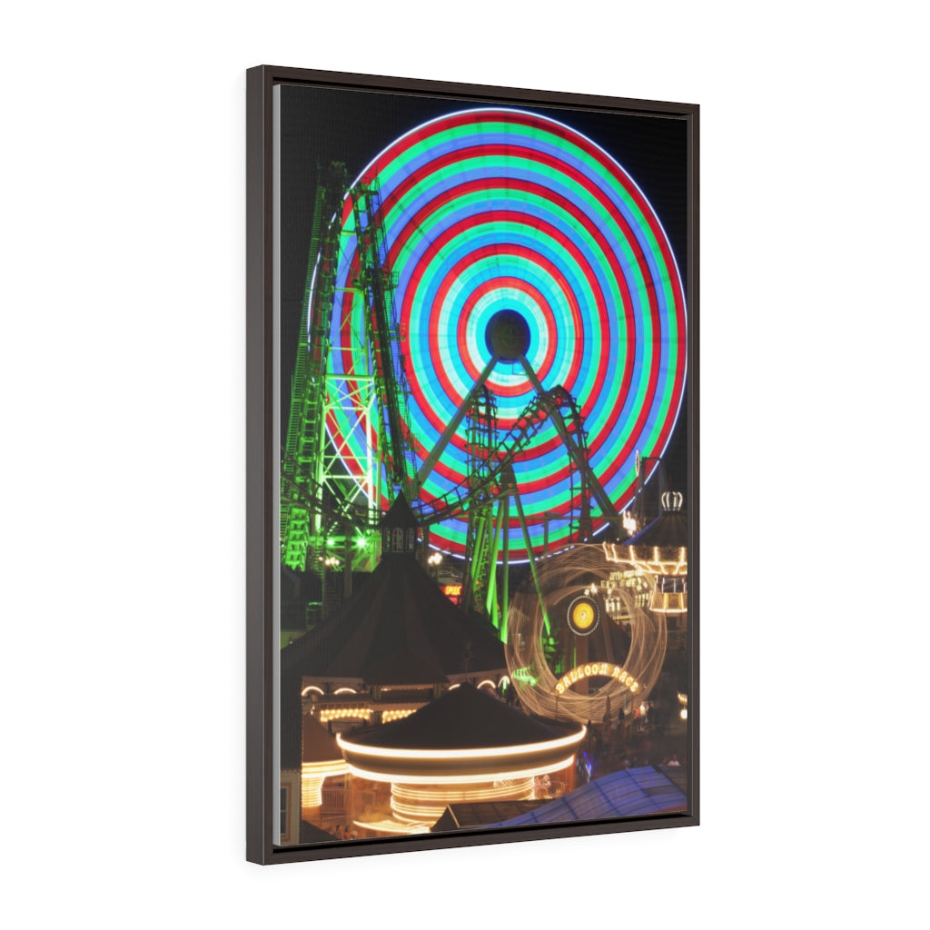Canvas Print Wildwood Jersey Shore Morey's Piers Amusement Park  Big Ferris Wheel