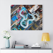 Load image into Gallery viewer, Canvas Print Water Park-Slides Aerial Wildwood
