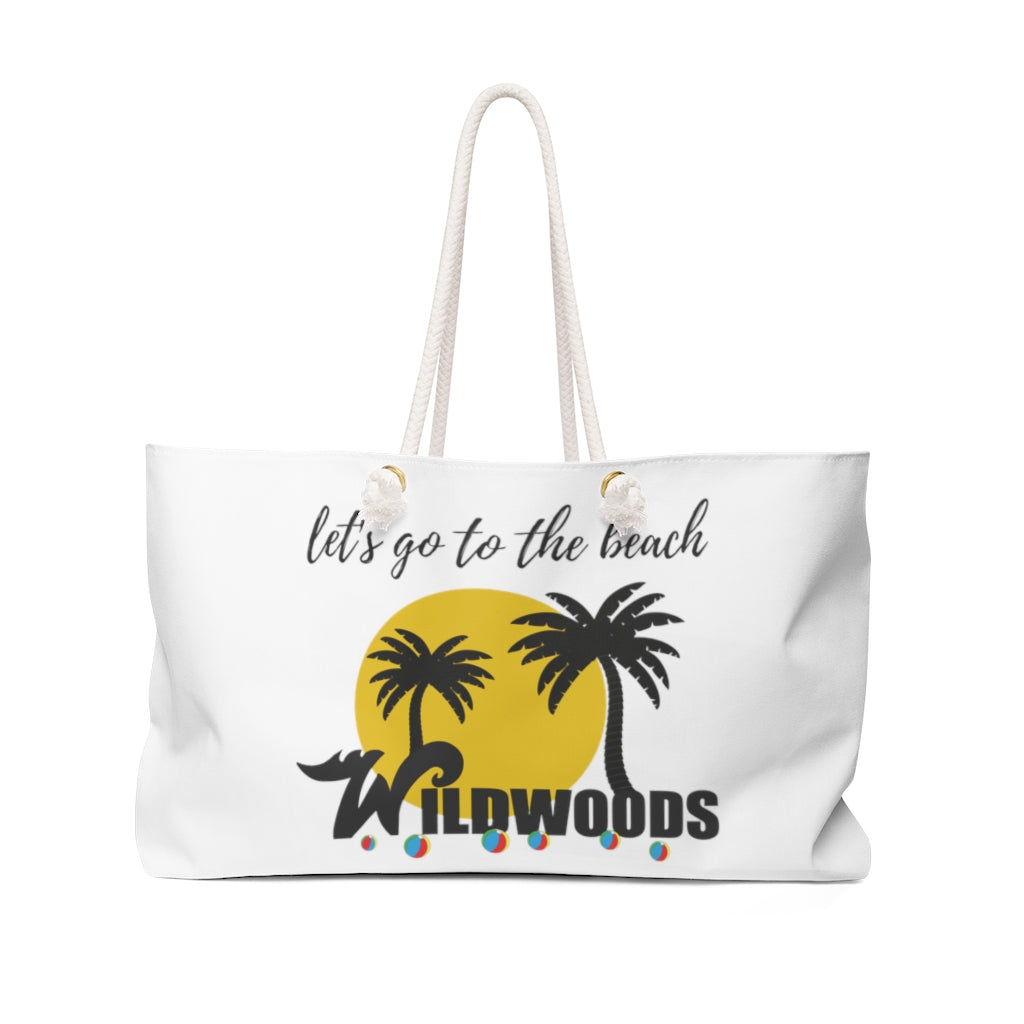 Lets Go To The Beach Wildwood Beach Weekender Bag
