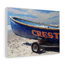 Load image into Gallery viewer, Gouache Digital Art painting Wall Art Print Wildwood Crest Beach Boat
