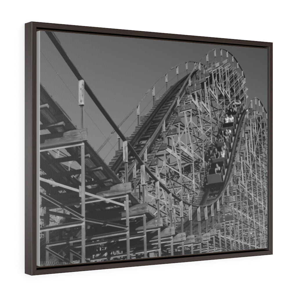Wildwood Jersey Roller Coaster Black and White Photography Wall Art Print