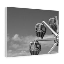 Load image into Gallery viewer, Black and White Photography Wall Art Print Wildwood Beach Sky
