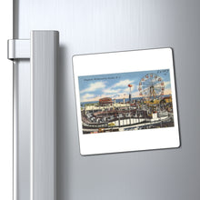 Load image into Gallery viewer, Vintage Wildwood by the sea Crest Post Card Refrigerator Magnet Keepsake Souvenir
