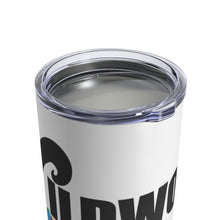 Load image into Gallery viewer, The famous Wildwood is sign featuring beach balls Stainless Steel Water Bottle Tumbler 10oz
