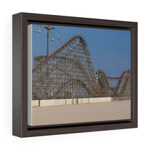 Load image into Gallery viewer, Canvas Print Piers Amusement Park  Wooden Roller Coaster Beach
