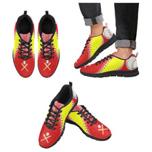 Load image into Gallery viewer, Softball Sneakers Red &amp; Yellow
