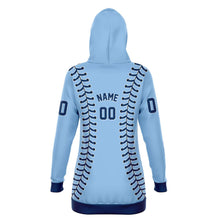 Load image into Gallery viewer, Tampa Bay Personalized Long Hoodie Light Blue
