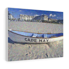 Load image into Gallery viewer, Gouache Digital Art painting Wall Art Print Lifeboat Beach Cape May NJ
