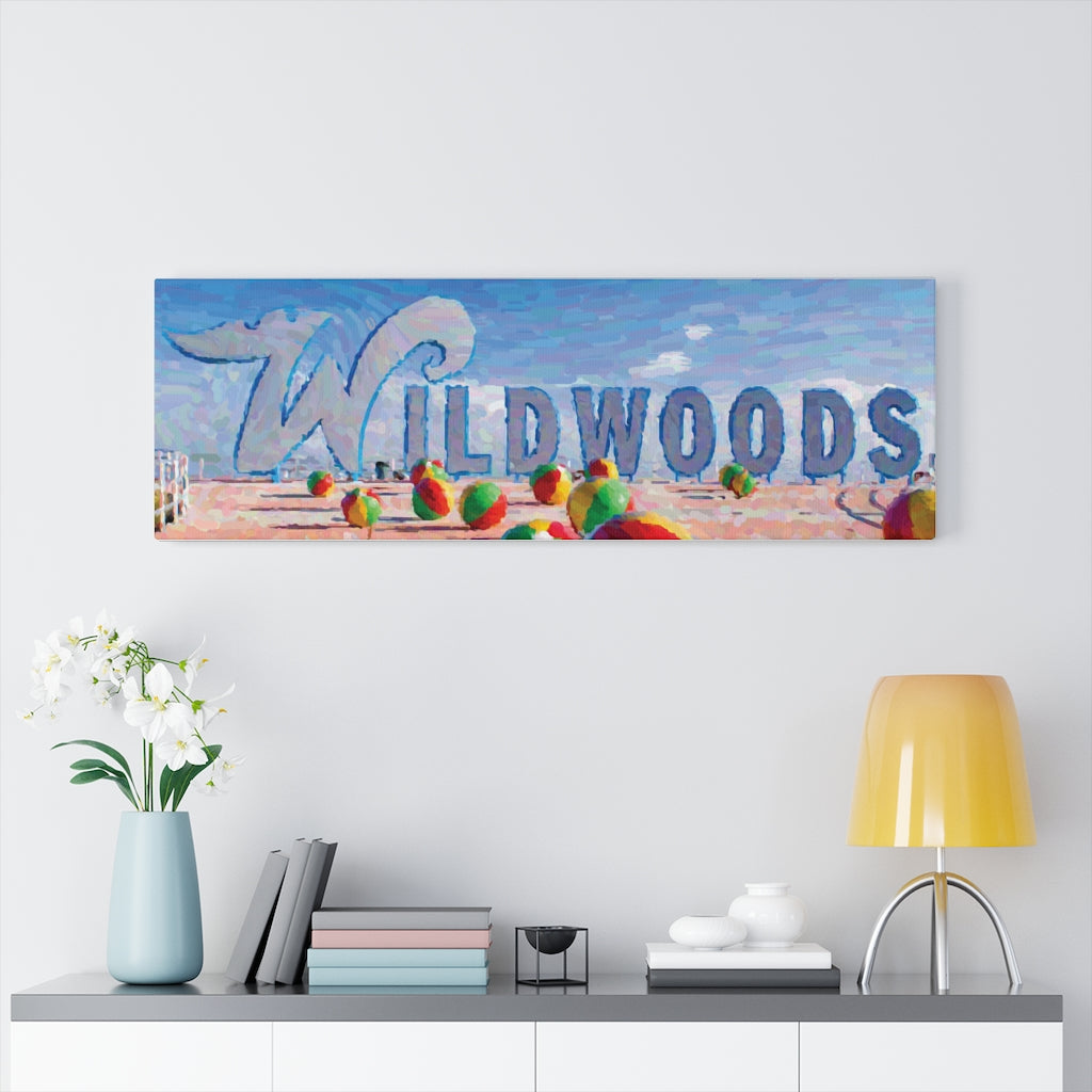 The wildwoods Sign Painting Canvas