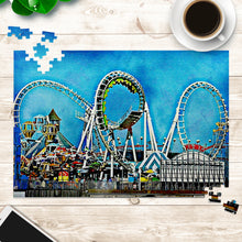 Load image into Gallery viewer, Wildwood Moreys Piers Amusement Park Jigsaw Puzzle Game
