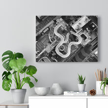 Load image into Gallery viewer, Black and White Photography Wall Art Print Water park Wildwood NJ
