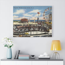 Load image into Gallery viewer, Old Playland Wildwood Postcard Home Decor Wall Art Print Canvas
