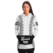 Load image into Gallery viewer, White and Black Personalized Long Hoodie
