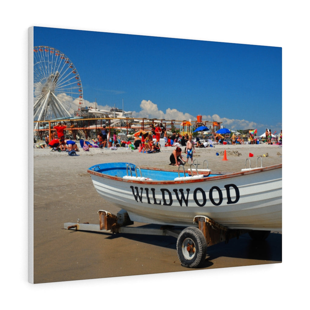 Canvas Print Wildwood New Jersey Shore Beach