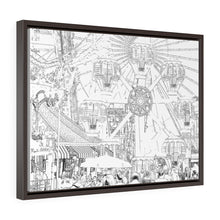 Load image into Gallery viewer, Art Sketch Wall Art Print Morey&#39;s Piers Wildwood New Jersey Black &amp; White
