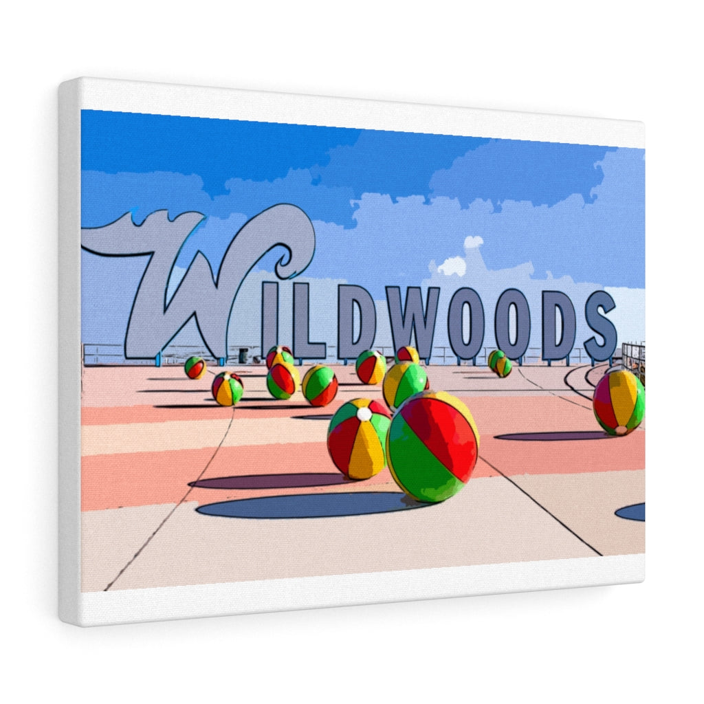 Wildwood Crest  Sign Cartoon Art Wall Decor Art Paint Beach Painting